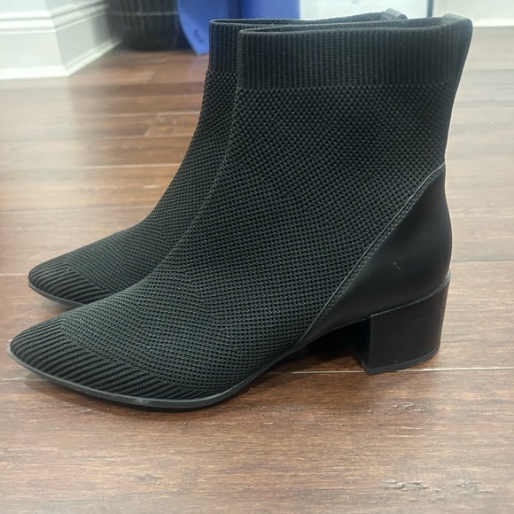 Knit sock pointy ankle boots - Picture 2 of 4